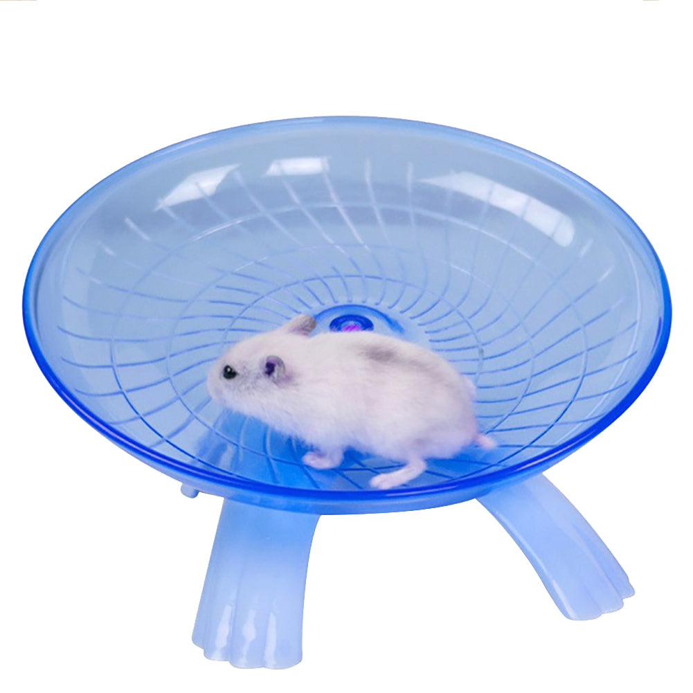 Pet Hamster Flying Saucer Exercise Wheel Mouse Running Disc Toy Cage Accessories