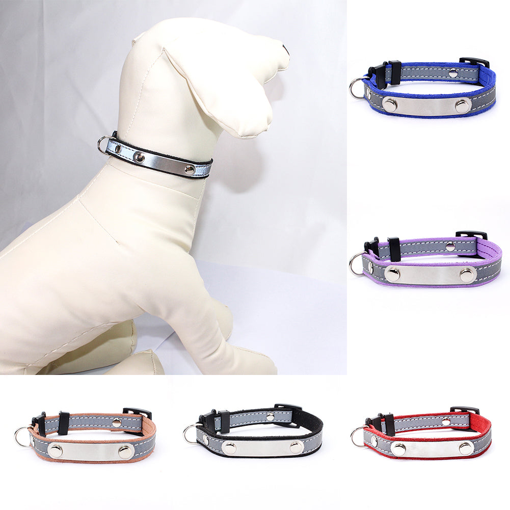 Adjustable Reflective Soft Velvet Pet Dog Cat Puppy Safety Anti-lost Collar