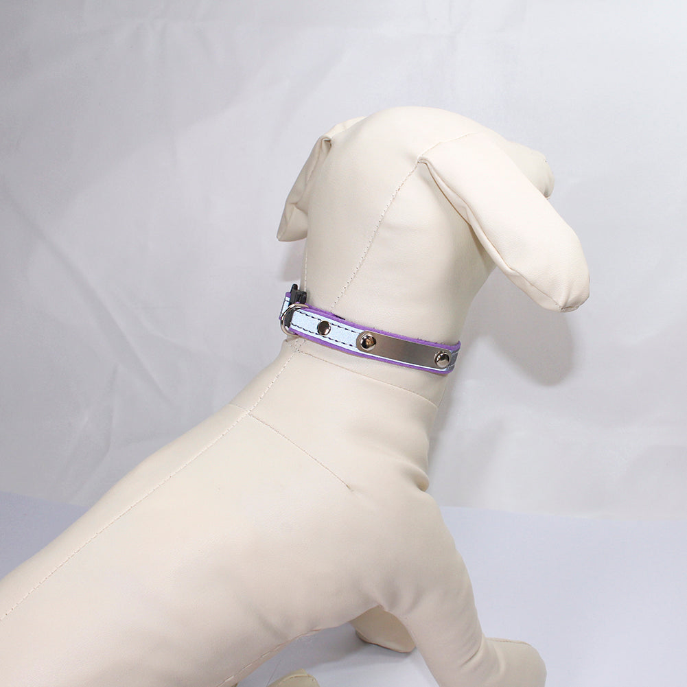 Adjustable Reflective Soft Velvet Pet Dog Cat Puppy Safety Anti-lost Collar