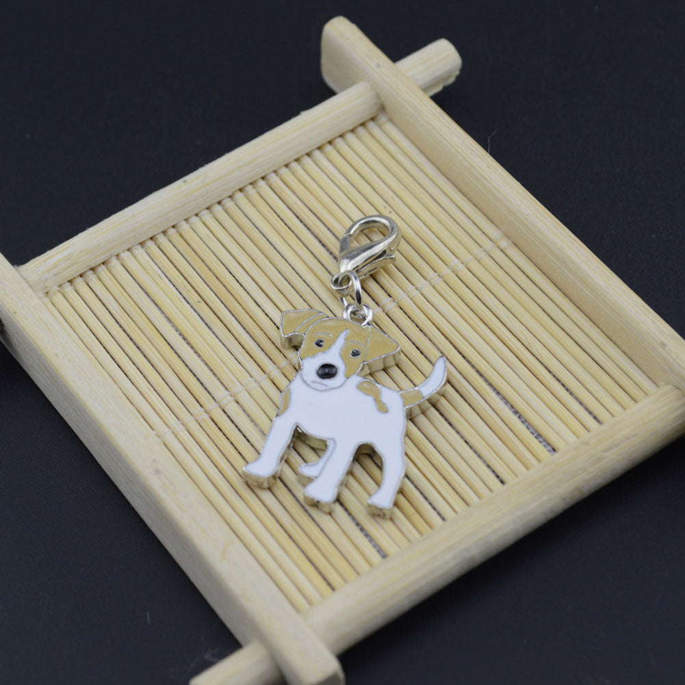 Great Dane German Shepherd Dog Style Pet ID Tag Collar Necklace Metal Pendant