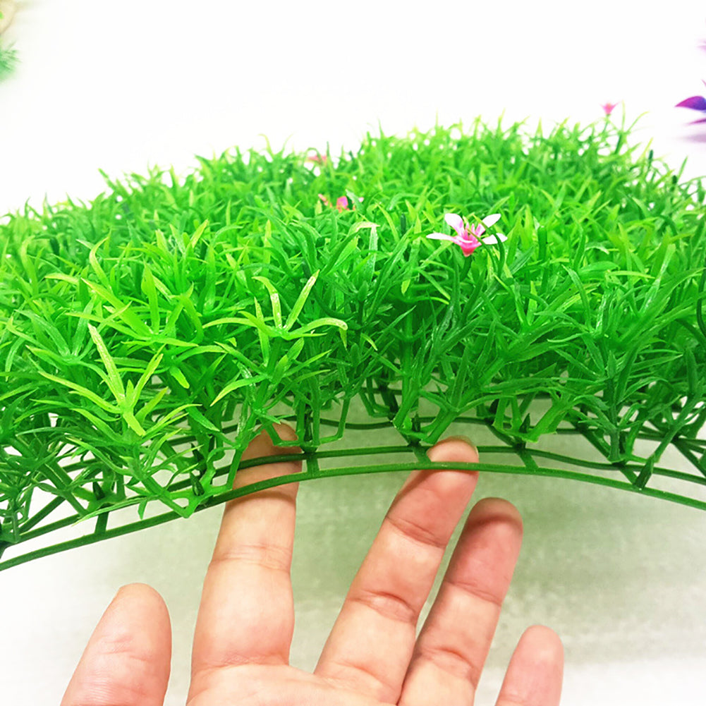 Green Artificial Water Plant Aquarium Fish Tank Realistic Grass Lawn Ornament