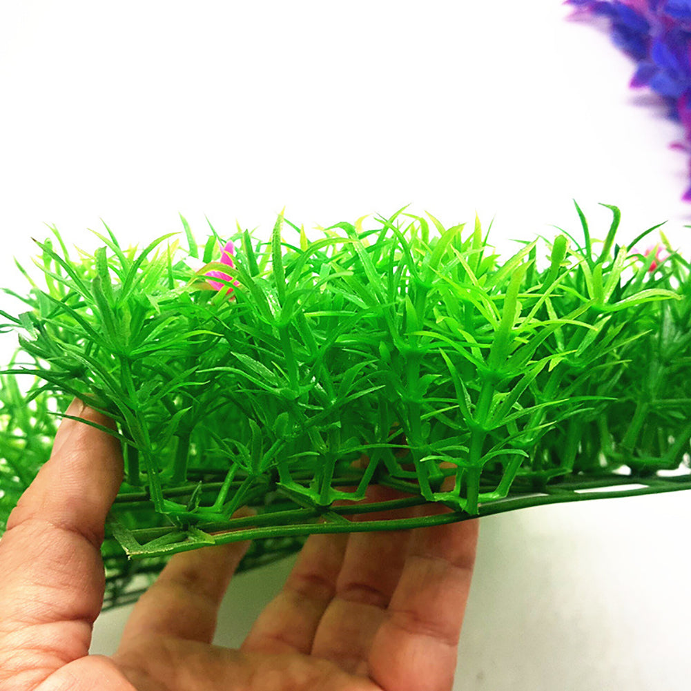 Green Artificial Water Plant Aquarium Fish Tank Realistic Grass Lawn Ornament