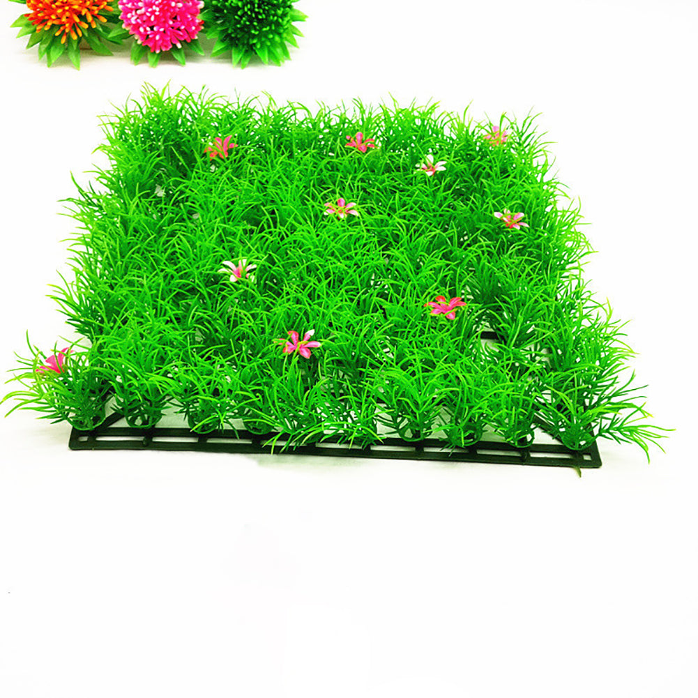 Green Artificial Water Plant Aquarium Fish Tank Realistic Grass Lawn Ornament