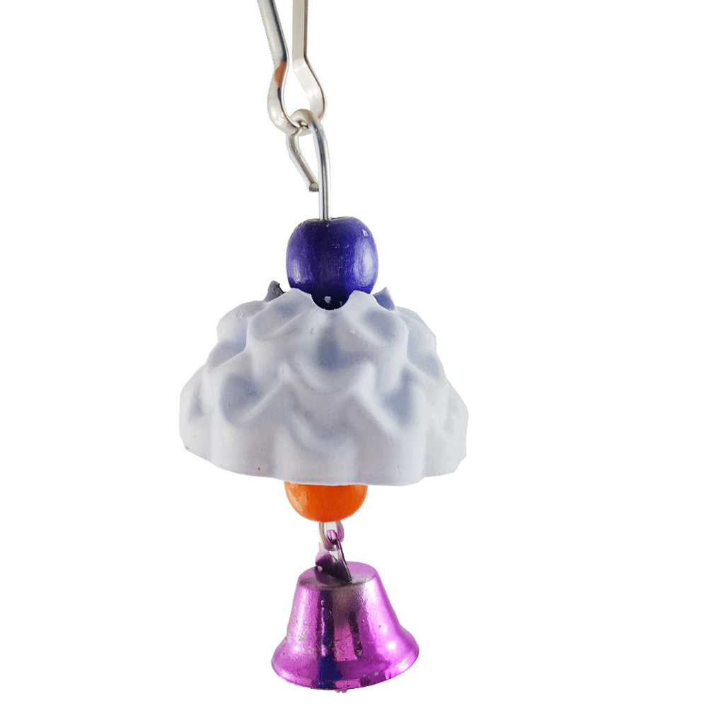 Pet Hamster Chinchilla Parrot Bird Rabbit Teeth Grinding Stone Chew Bell Toy