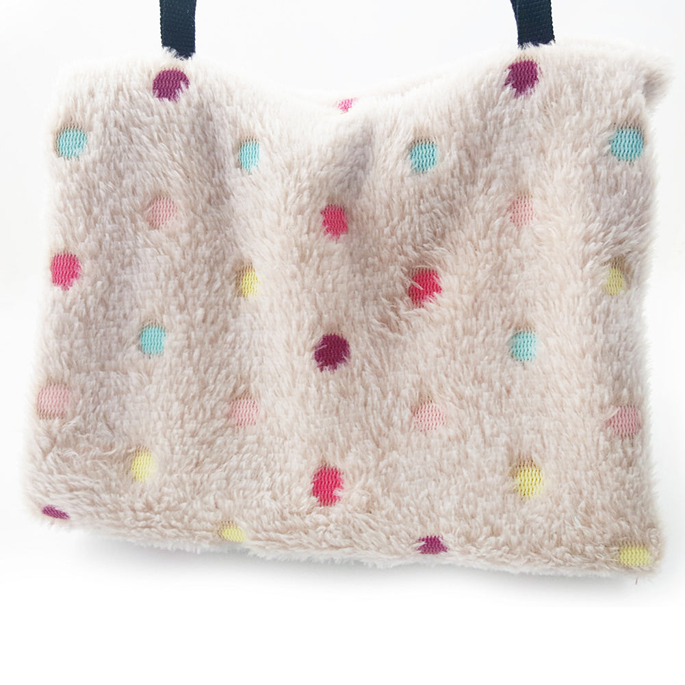 Winter Polka Dot Warm Pet Bird Triangle Cave Cage Hammock Parrot Hanging Bed