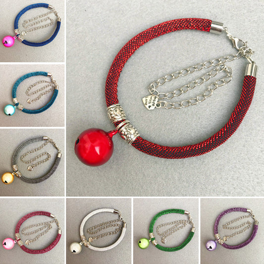Fashion Cat Puppy Dog Adjustable Pet Collar Necklace Extended Chain with Bell
