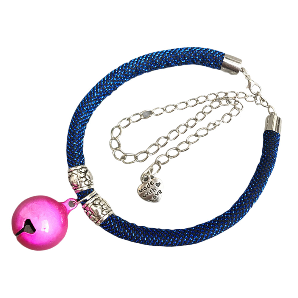 Fashion Cat Puppy Dog Adjustable Pet Collar Necklace Extended Chain with Bell