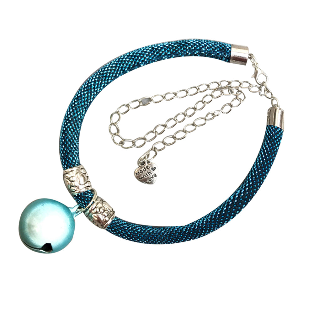 Fashion Cat Puppy Dog Adjustable Pet Collar Necklace Extended Chain with Bell