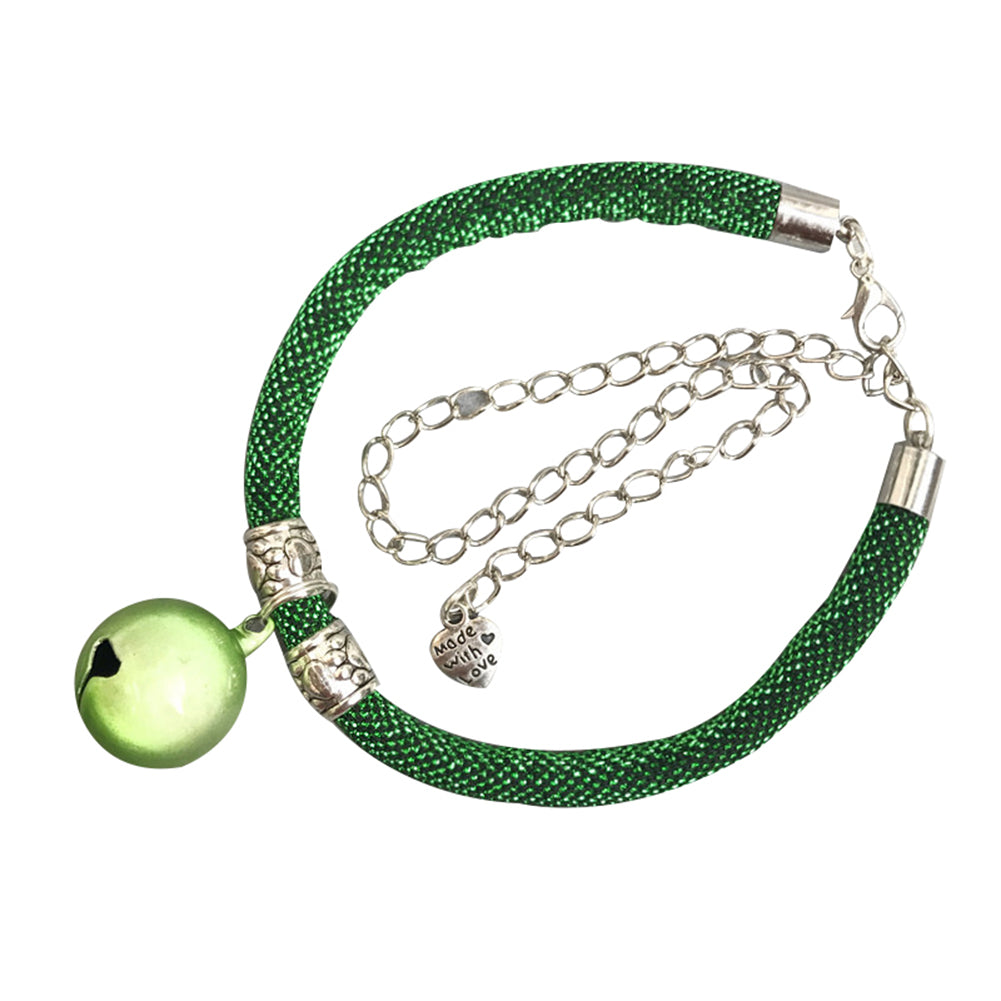 Fashion Cat Puppy Dog Adjustable Pet Collar Necklace Extended Chain with Bell