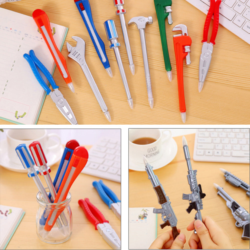 Creative Simulation Hardware Vise Hammer Ballpoint Pen Office School Supplies