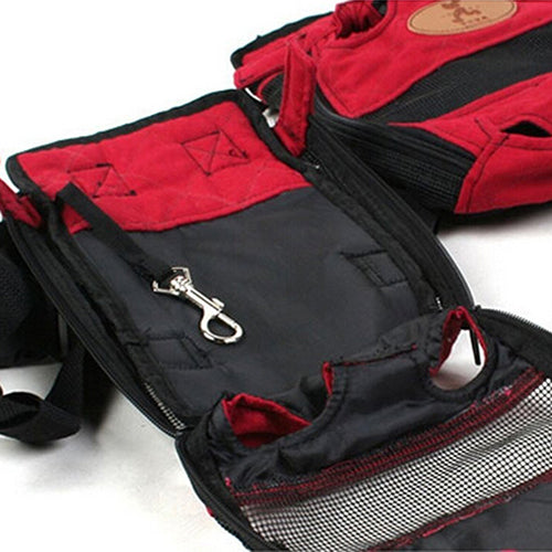 Pet Dogs Cats Outdoor Carrier Backpack Canvas Legs Out Front Shoulder Bag