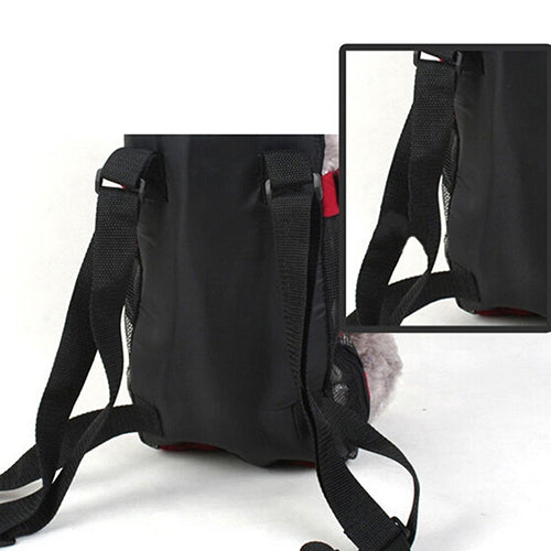 Pet Dogs Cats Outdoor Carrier Backpack Canvas Legs Out Front Shoulder Bag