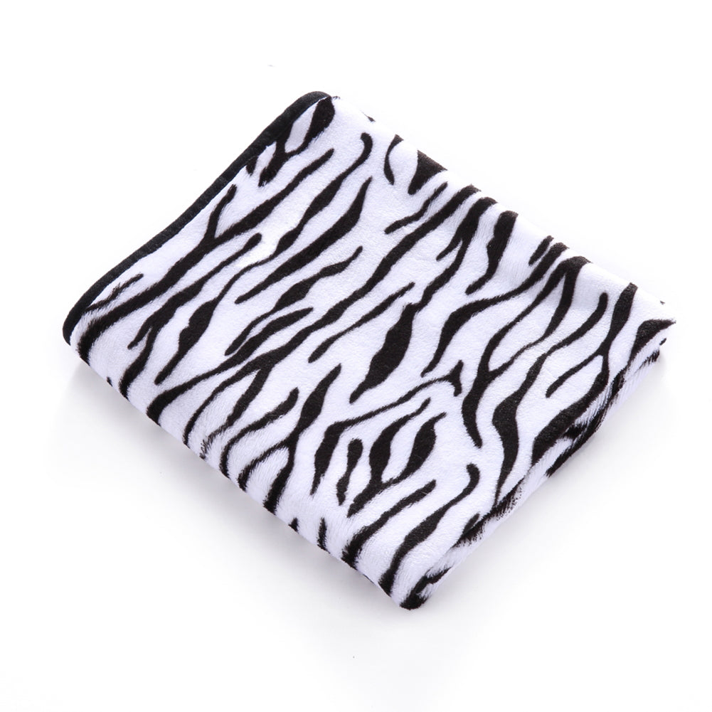 Pet Dog Cat Bed Cover Blanket Leopard Print Zebra Cow Warm Soft Sleep Mat Gift