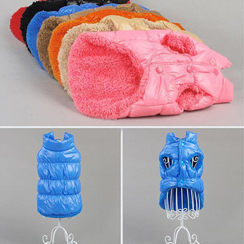 Puppy Dog Winter Fashion Down Jacket Vest Coat Clothes Pet Apparel Costume