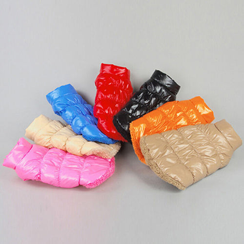 Puppy Dog Winter Fashion Down Jacket Vest Coat Clothes Pet Apparel Costume