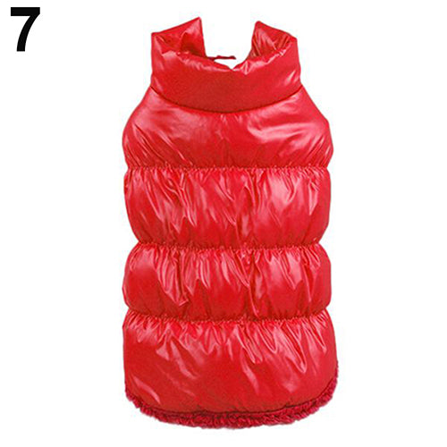 Puppy Dog Winter Fashion Down Jacket Vest Coat Clothes Pet Apparel Costume