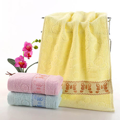 1Pc Soft Butterfly Washcloth Thicken Towel Kitchen Household Bath Face Towel