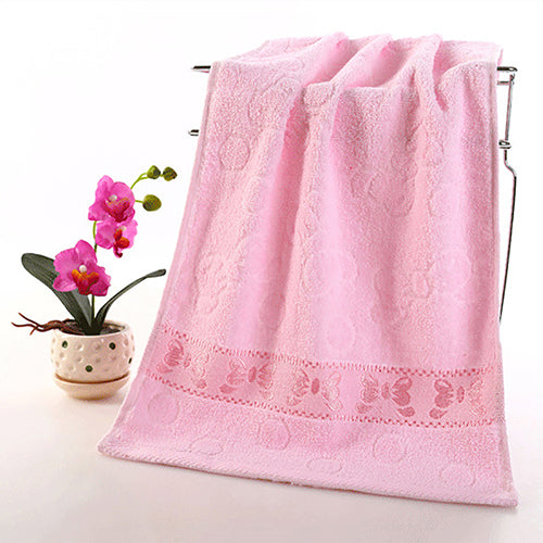 1Pc Soft Butterfly Washcloth Thicken Towel Kitchen Household Bath Face Towel