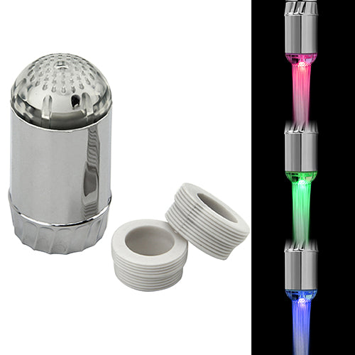 3 Colors RGB Temperature Sensor LED Light Water Faucet Tap for Kitchen Bathroom