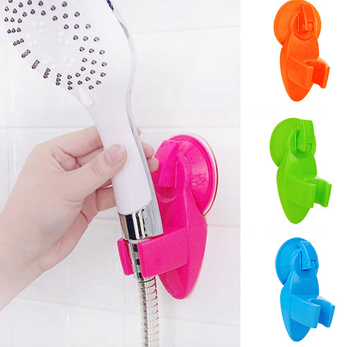 New Shower Room Bathroom Suction Type Chuck Holder Fixed Wall Mount Bracket