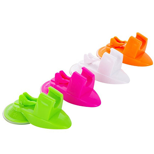 New Shower Room Bathroom Suction Type Chuck Holder Fixed Wall Mount Bracket