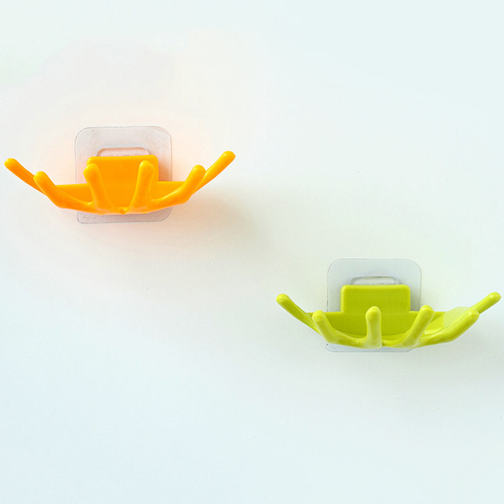 Bathroom Shower Sponge Storage Rack Hanger Wall Mount Soap Dish Tray Drain Holder