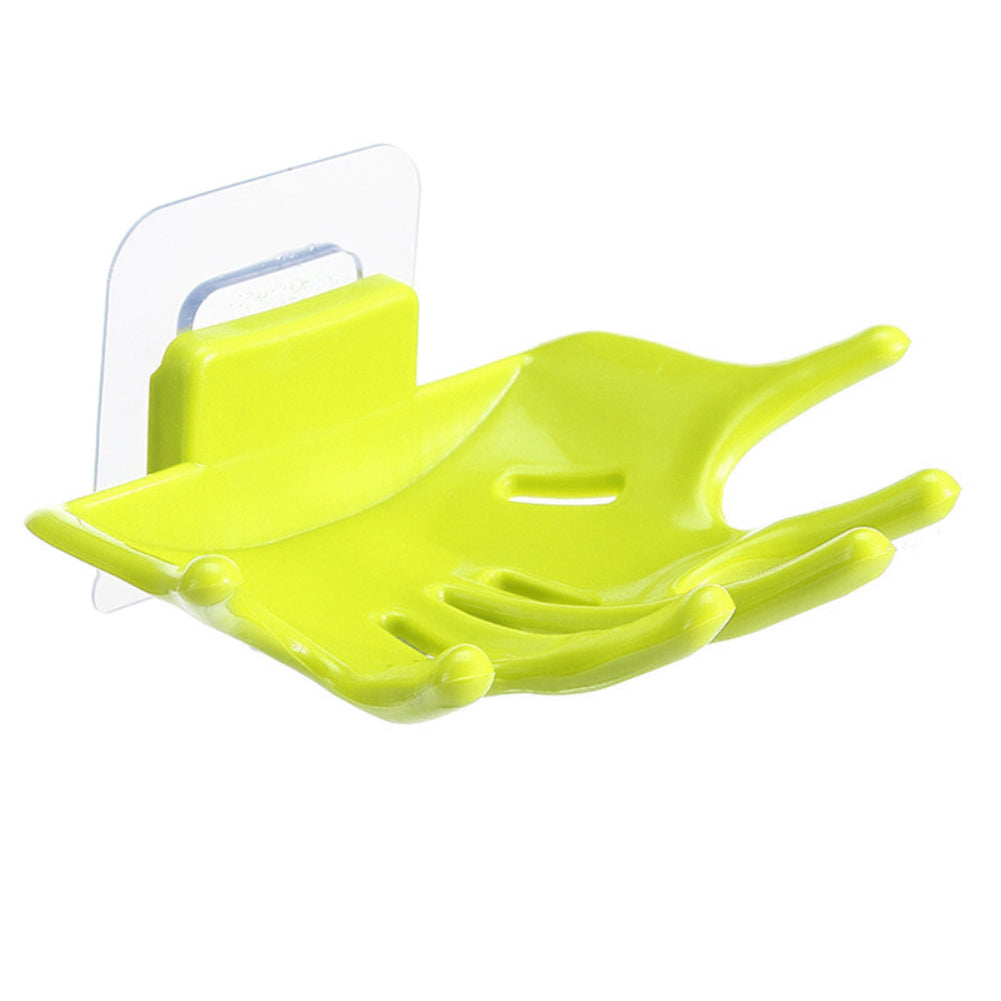 Bathroom Shower Sponge Storage Rack Hanger Wall Mount Soap Dish Tray Drain Holder