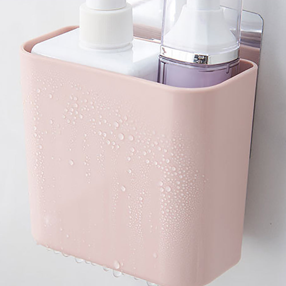 Nordic Wall Mounted Adhesive Storage Rack Basket Case Holder Bathroom Organizer