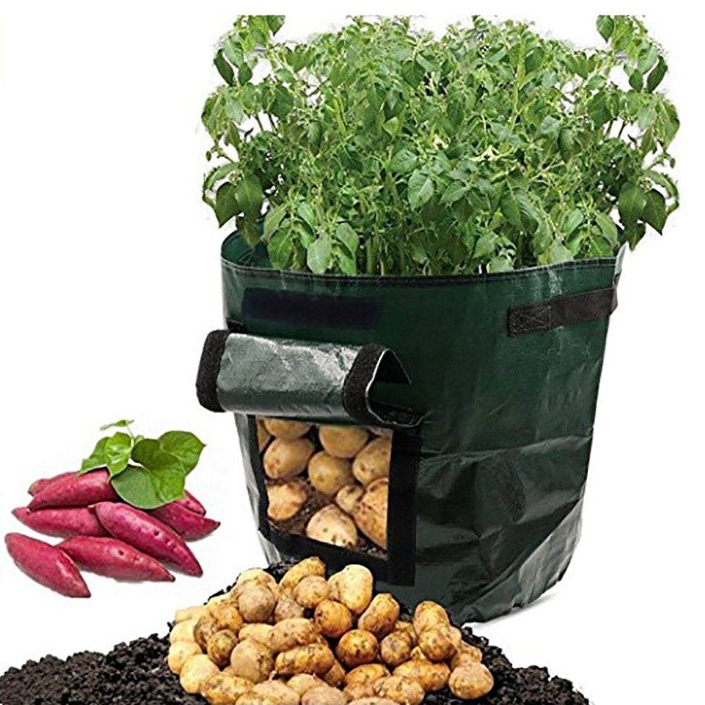 2Pcs 7 Gallon Gardening Barrel Pot Balcony Home Plant Potato Growing Container
