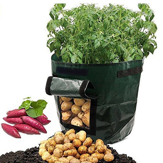 2Pcs 7 Gallon Gardening Barrel Pot Balcony Home Plant Potato Growing Container