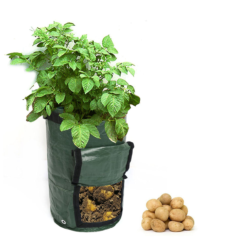 2Pcs 7 Gallon Gardening Barrel Pot Balcony Home Plant Potato Growing Container