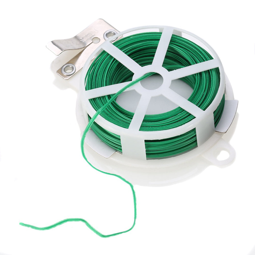 Durable 30M Roll Wire Twist Ties Garden Cable Vegetable Gardening Climbers Tool