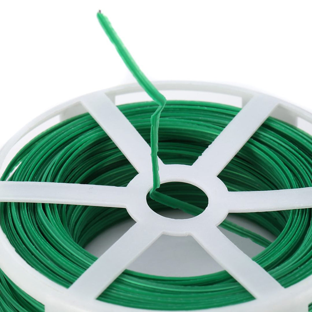 Durable 30M Roll Wire Twist Ties Garden Cable Vegetable Gardening Climbers Tool