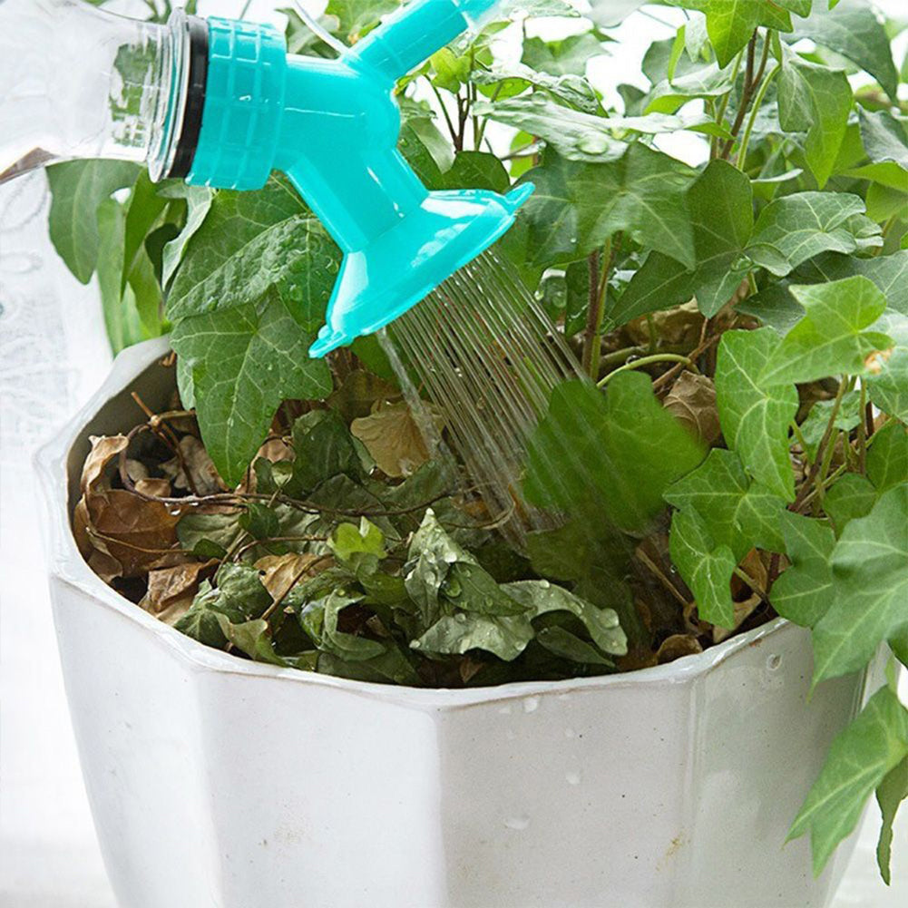 Double End Nozzle Shower Head Garden Flower Plant Watering Bottle Sprinkler