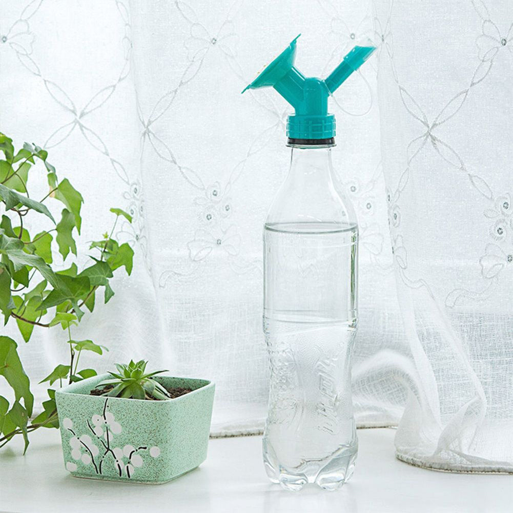 Double End Nozzle Shower Head Garden Flower Plant Watering Bottle Sprinkler