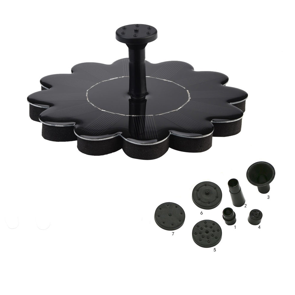 Solar Powered Bird Bath Water Fountain Pump Garden Hotel Pool Pond Decor