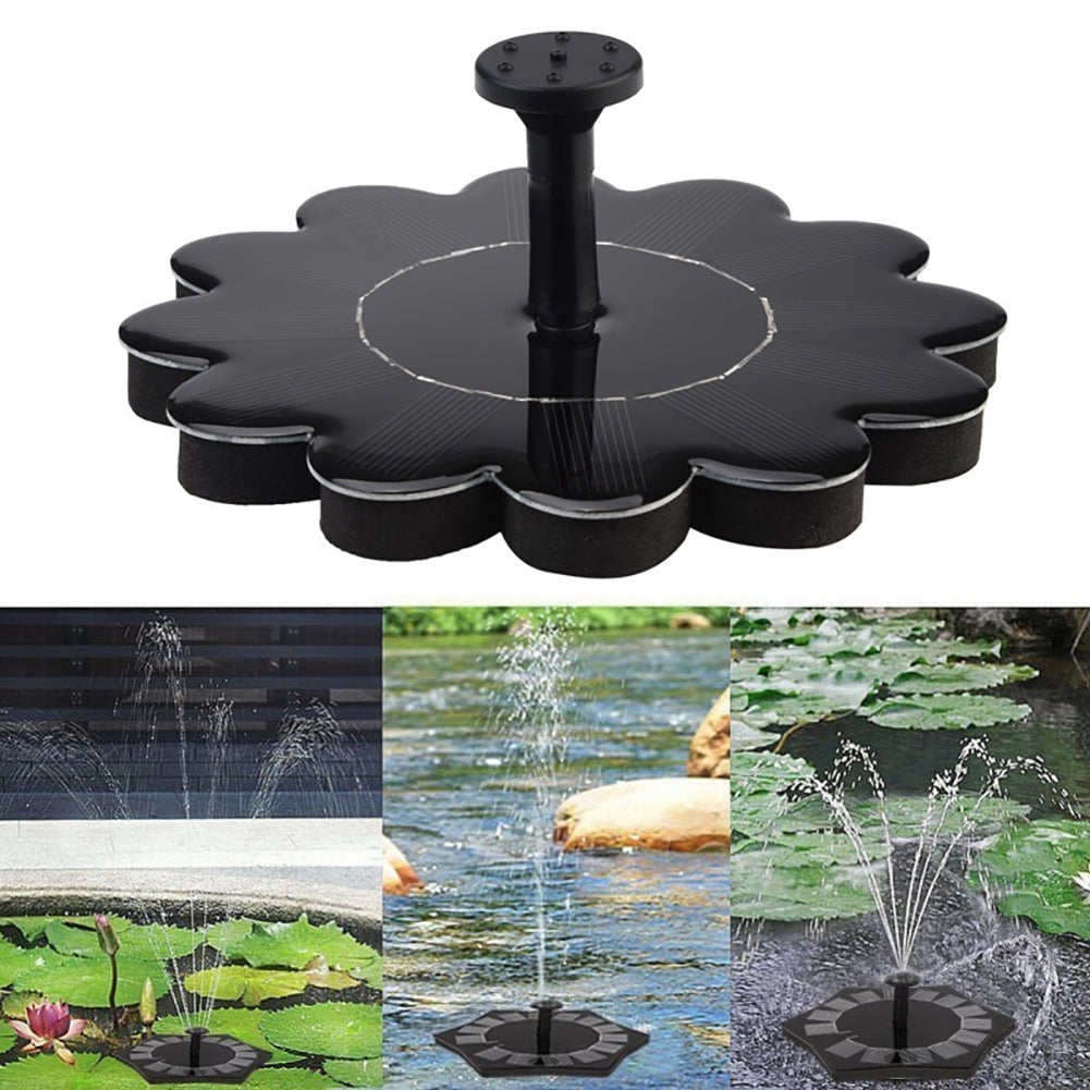 Solar Powered Bird Bath Water Fountain Pump Garden Hotel Pool Pond Decor