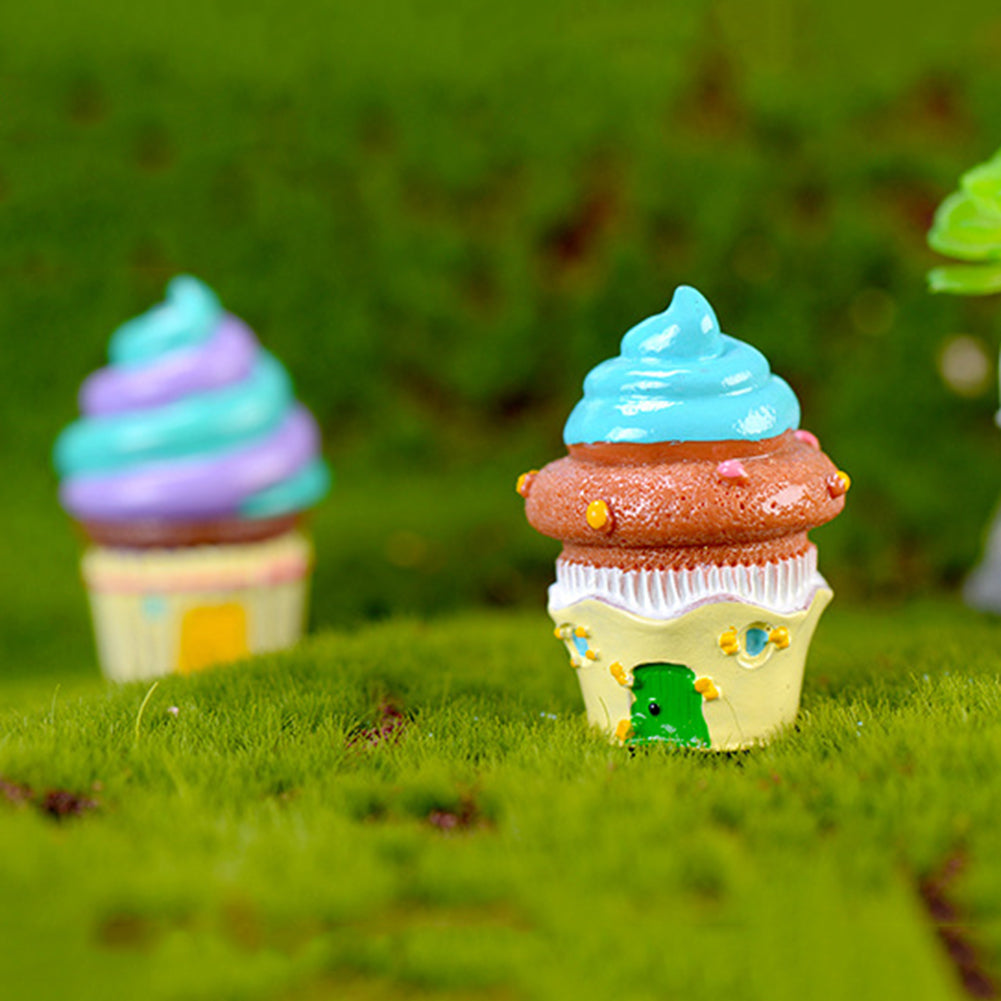 Cute Miniature Cake House Micro Landscape Ornament Decor for DIY Fairy Garden