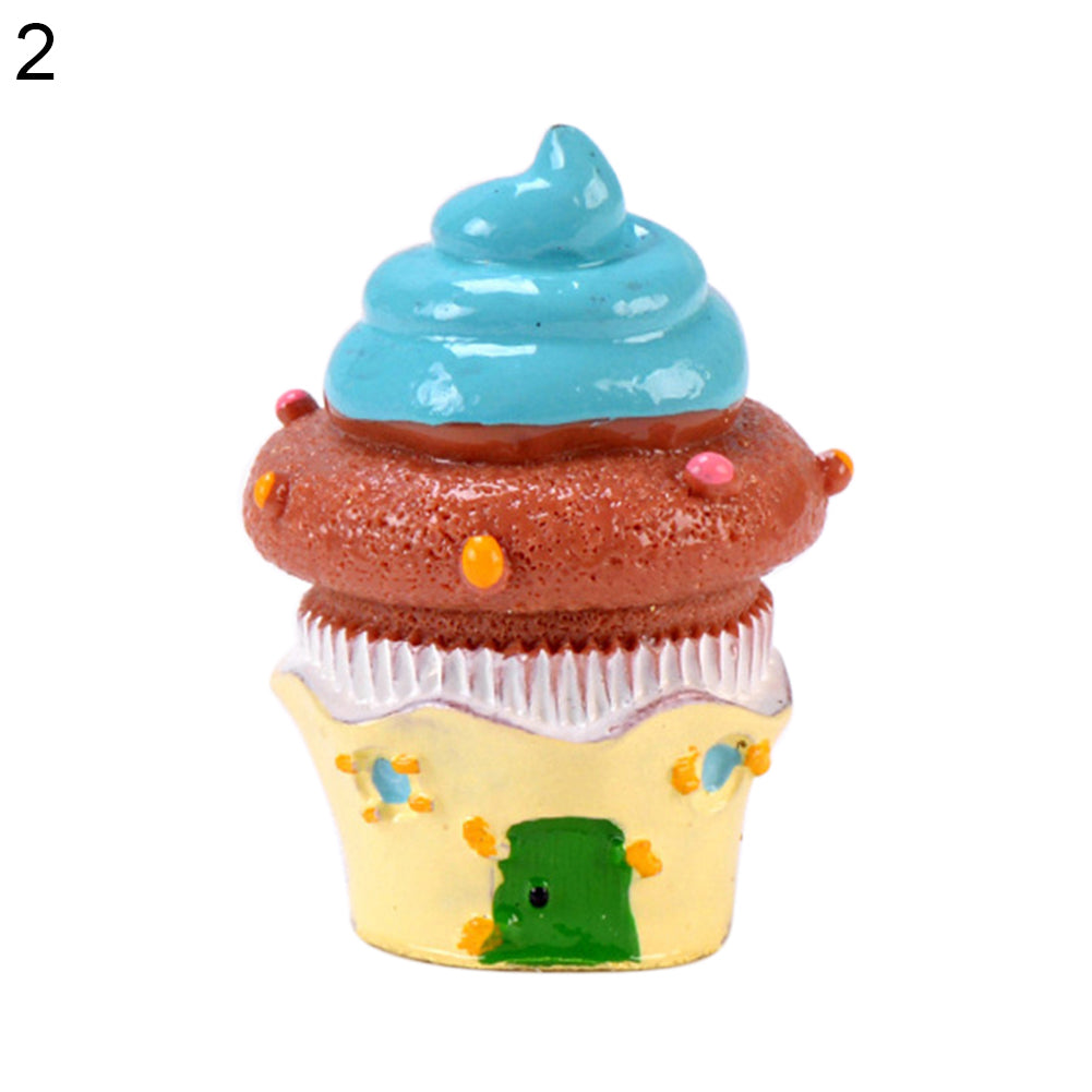 Cute Miniature Cake House Micro Landscape Ornament Decor for DIY Fairy Garden