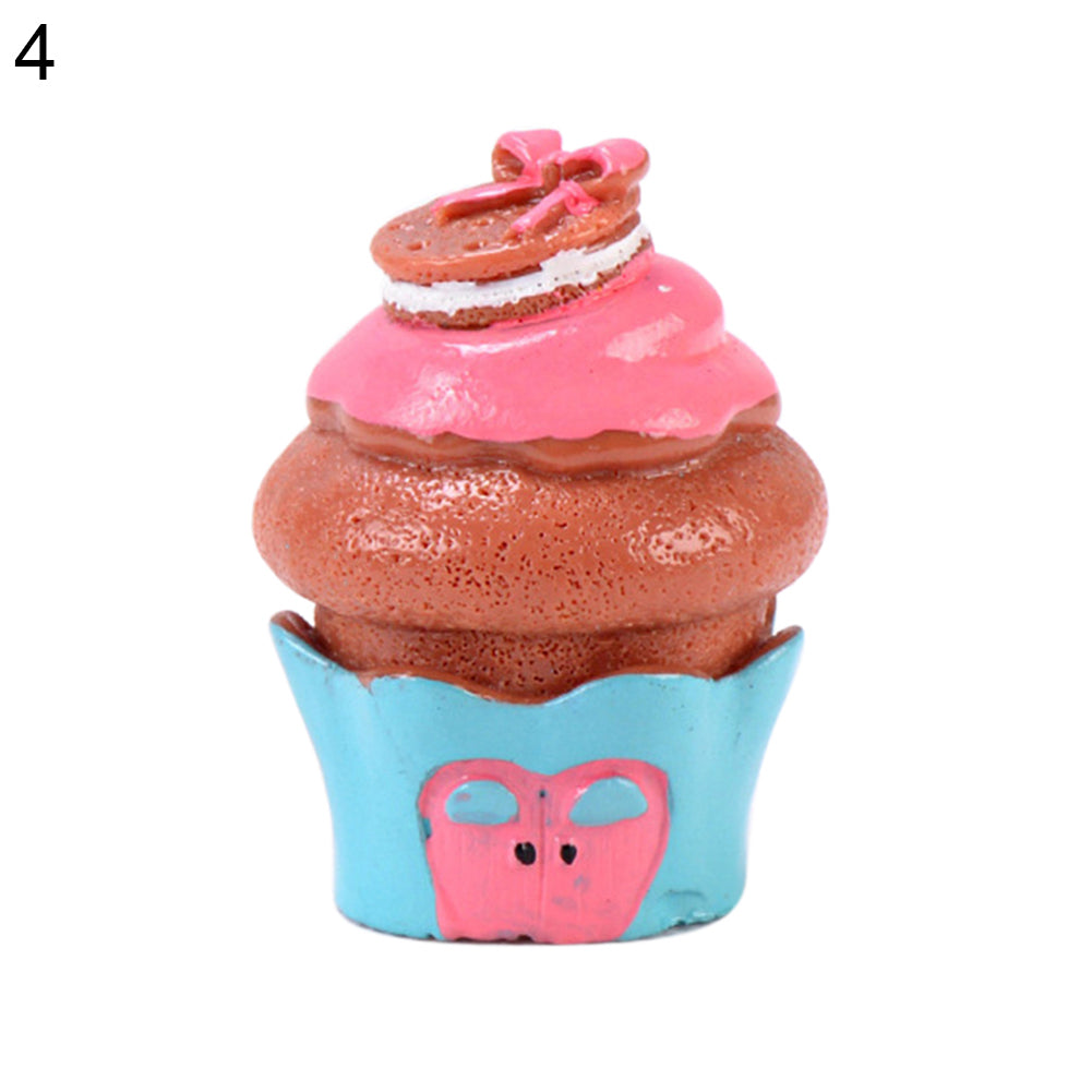 Cute Miniature Cake House Micro Landscape Ornament Decor for DIY Fairy Garden