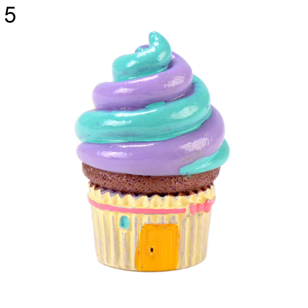 Cute Miniature Cake House Micro Landscape Ornament Decor for DIY Fairy Garden