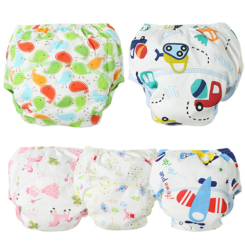Baby Infant Reusable Washable Underpant Traning Pant Cotton Diapers Trousers