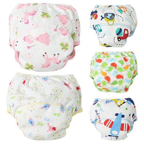 Baby Infant Reusable Washable Underpant Traning Pant Cotton Diapers Trousers