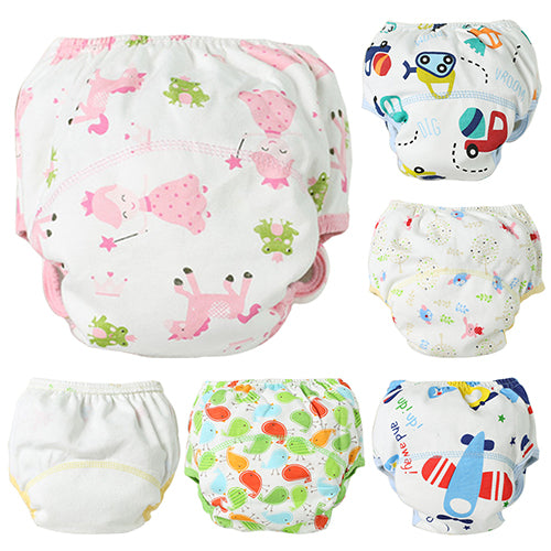 Baby Infant Reusable Washable Underpant Traning Pant Cotton Diapers Trousers