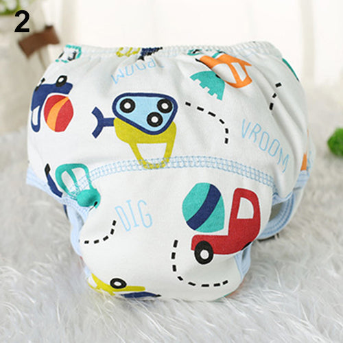 Baby Infant Reusable Washable Underpant Traning Pant Cotton Diapers Trousers