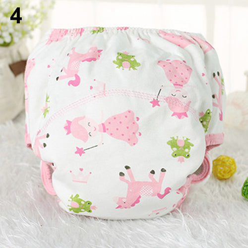 Baby Infant Reusable Washable Underpant Traning Pant Cotton Diapers Trousers