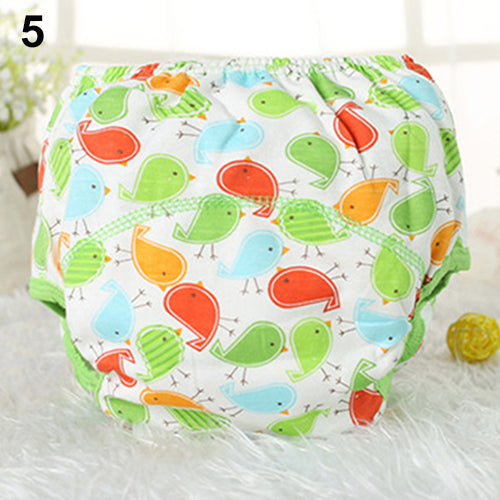 Baby Infant Reusable Washable Underpant Traning Pant Cotton Diapers Trousers