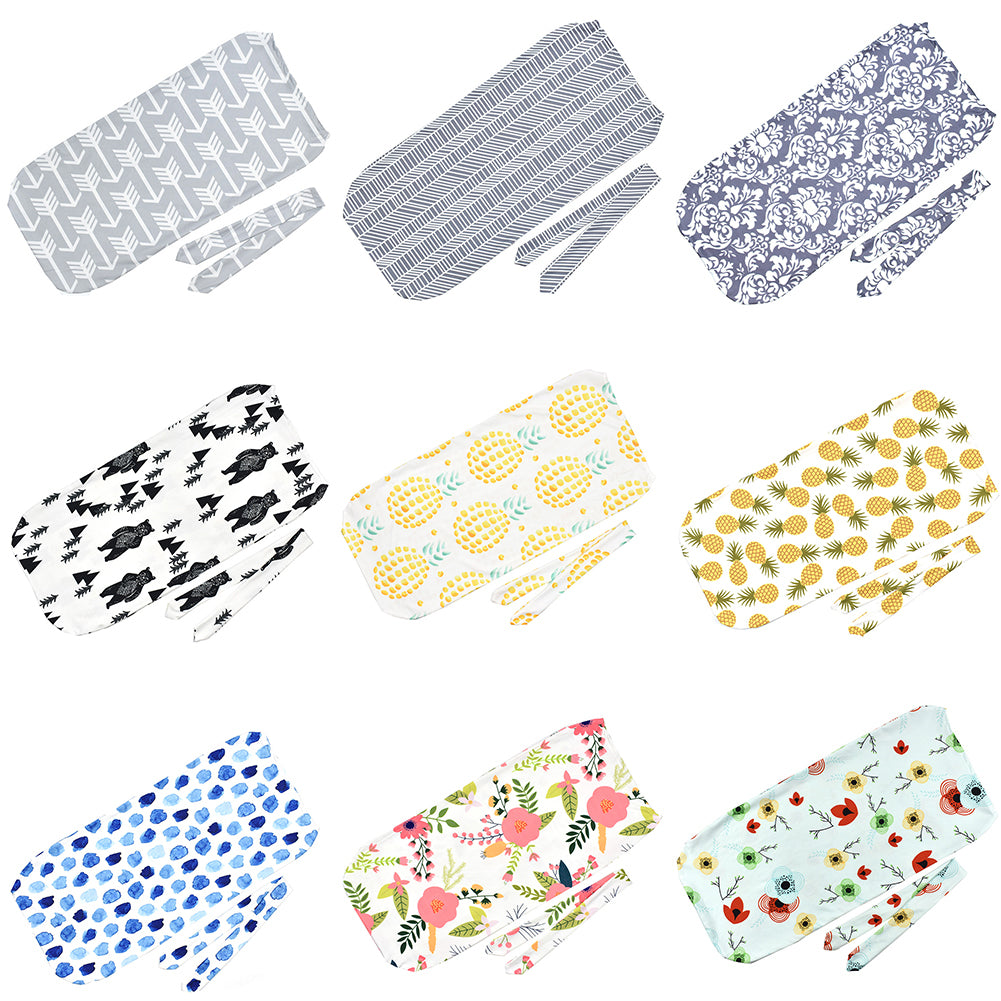 Fashion Printed Infant Newborn Baby Wrap Blanket Swaddle Sleeping Bag + Headband