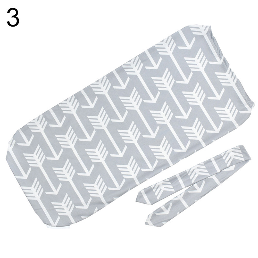 Fashion Printed Infant Newborn Baby Wrap Blanket Swaddle Sleeping Bag + Headband