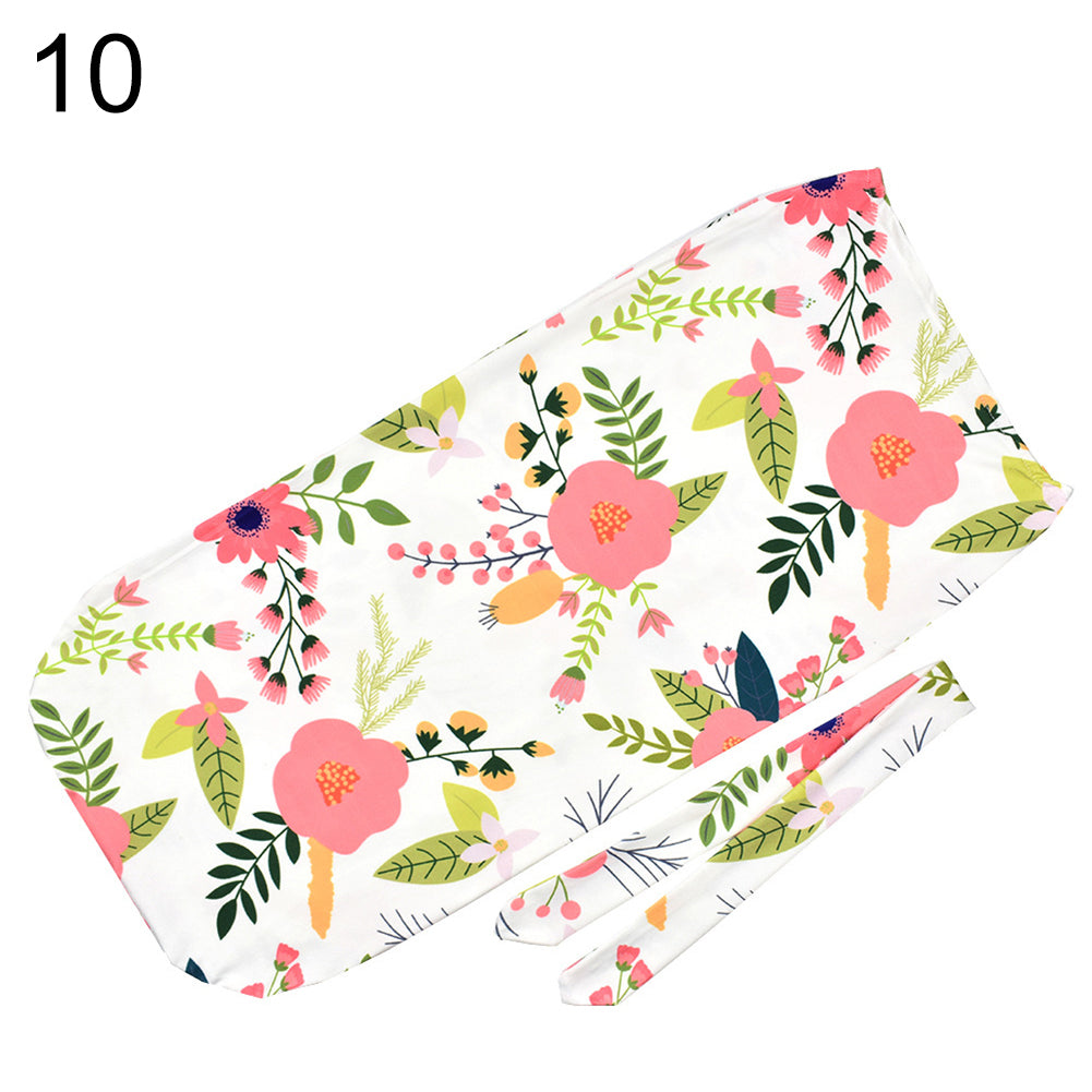 Fashion Printed Infant Newborn Baby Wrap Blanket Swaddle Sleeping Bag + Headband